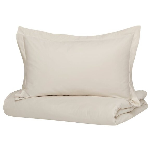 IKEA GRAPALPMAL King Duvet Cover Set With Pillowcases Beige 205.498.52 Cotton - Picture 2 of 4